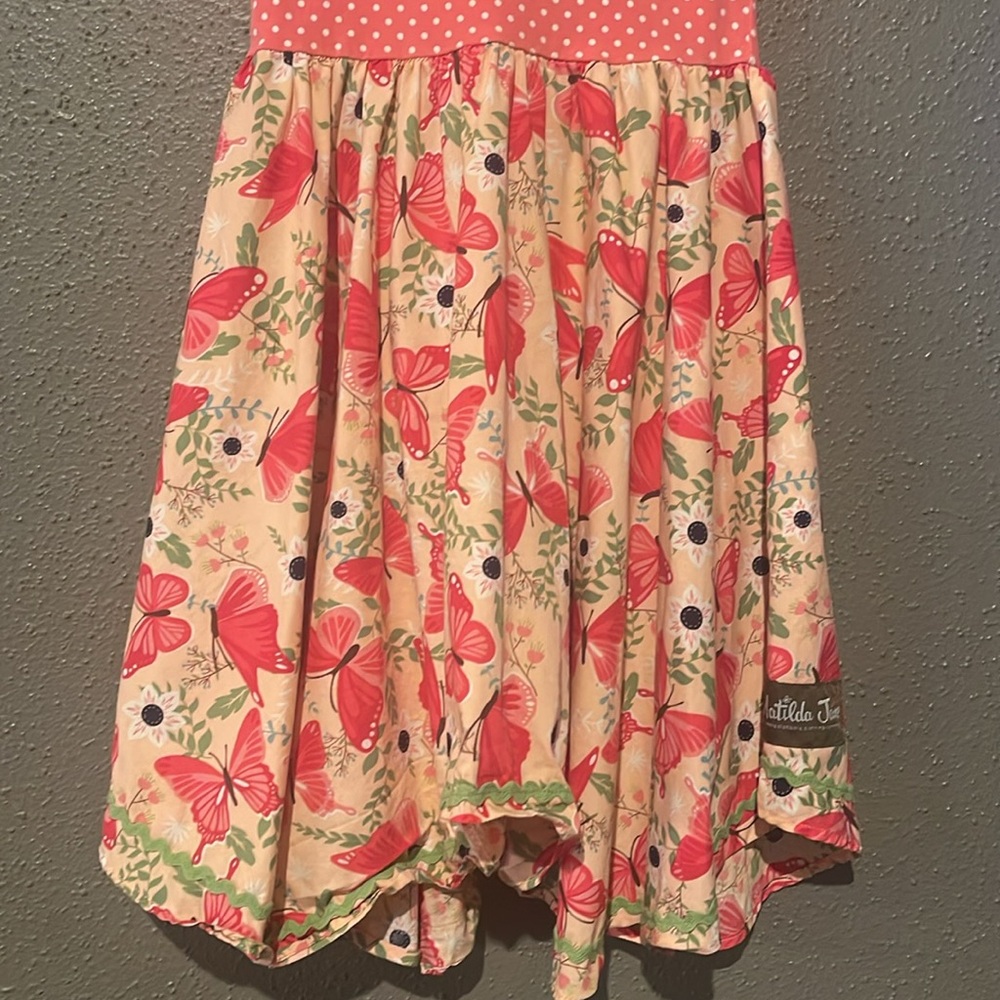 Matilda Jane Good to Go Dress- Butterfly Polka Dot Twirly - Picture 9 of 12